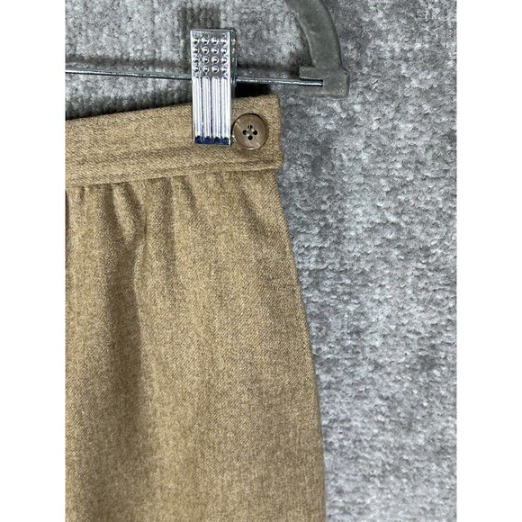 Pendleton Virgin Wool Skirt Womens Size 10 Petite Tan Brown Pockets Made‎ in USA - Picture 6 of 9